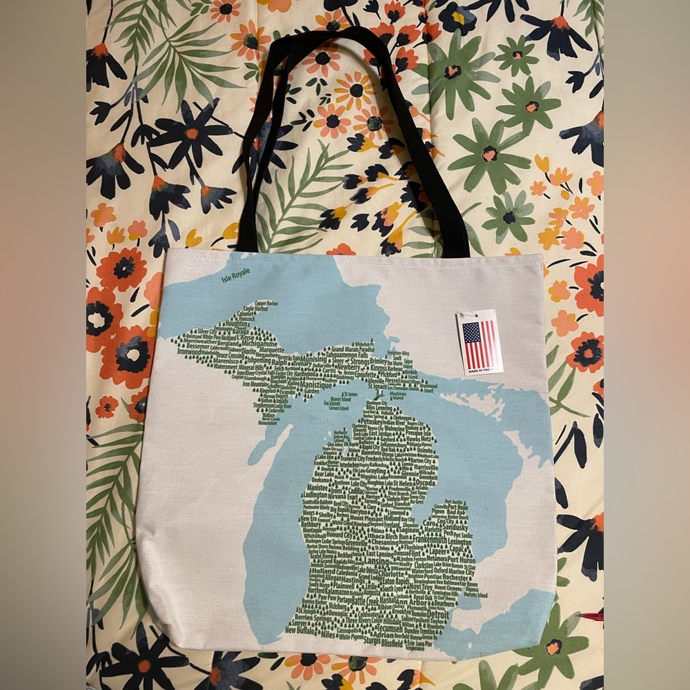 Michigan canvas tote